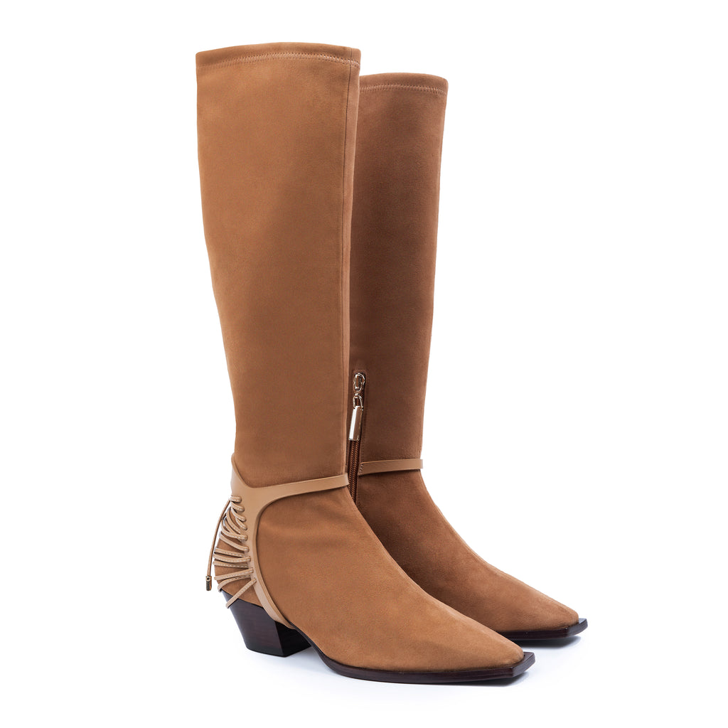 Daniella Shevel Cara knee high boot in moc brown
