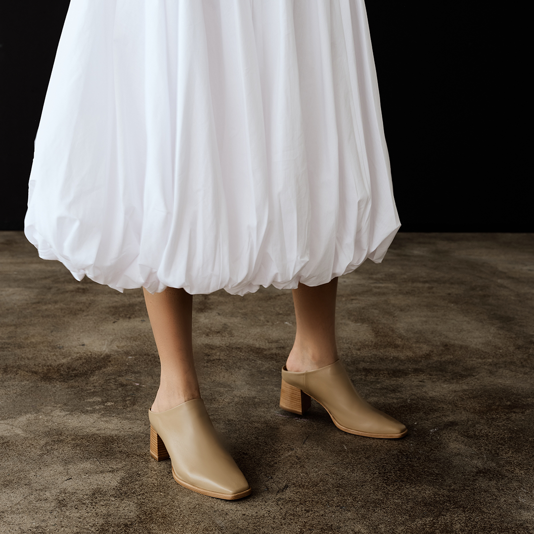 Jolene Slip On Mule in Cream Camel Leather – DANIELLA SHEVEL