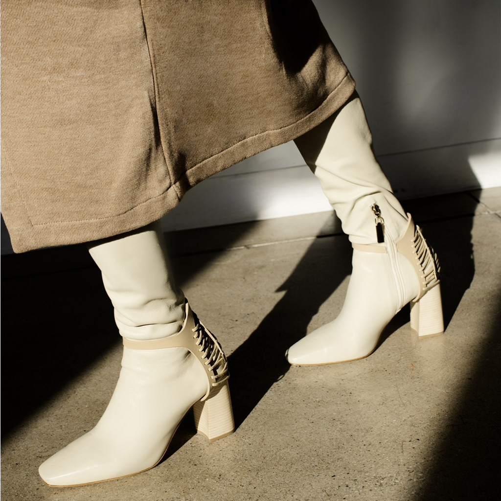 Daniella Shevel Nela Knee High Boot Blonde Latte