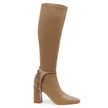 Daniella Shevel Nela Knee High Boot Bronze Brown 