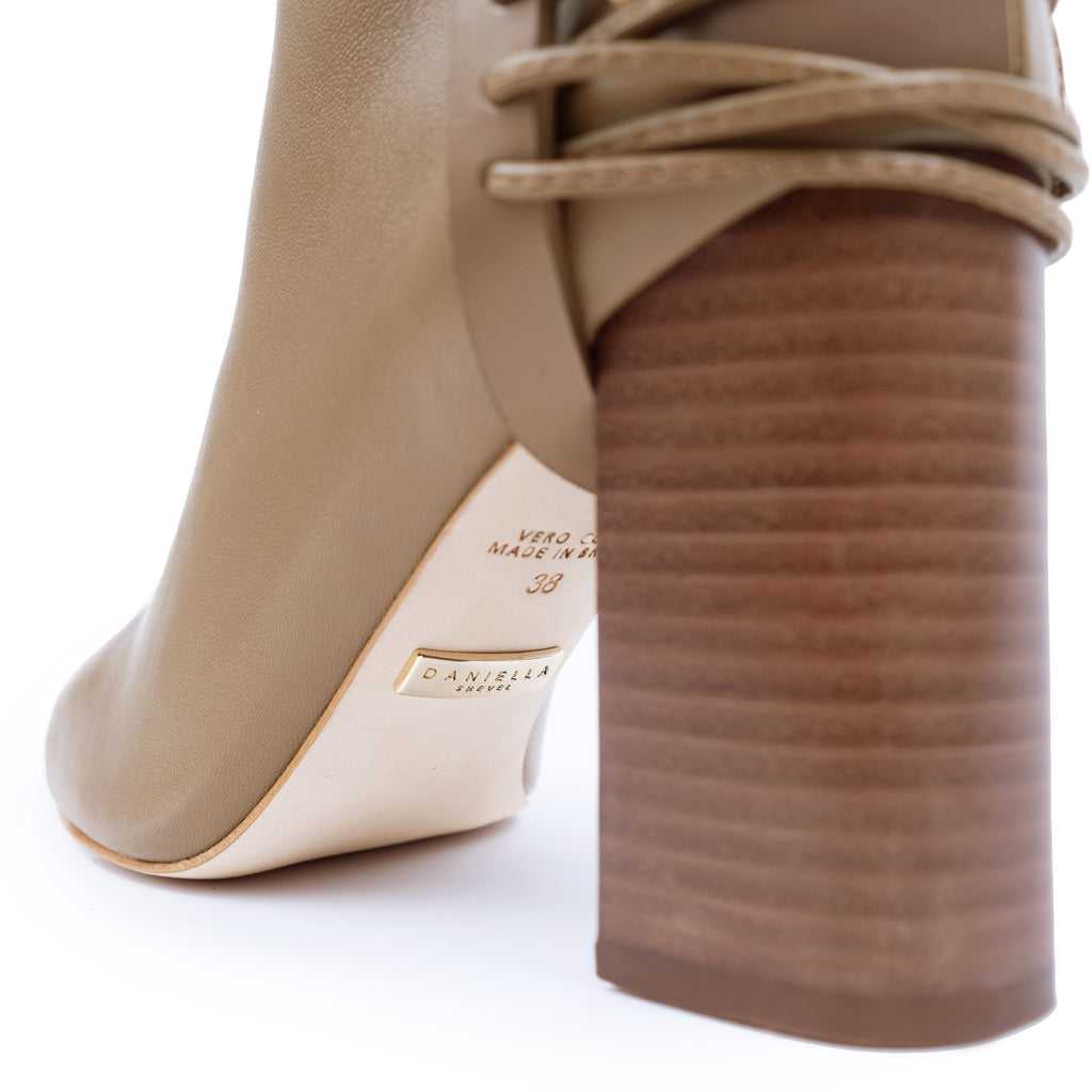 Daniella Shevel Nela Knee High Boot Bronze Brown v