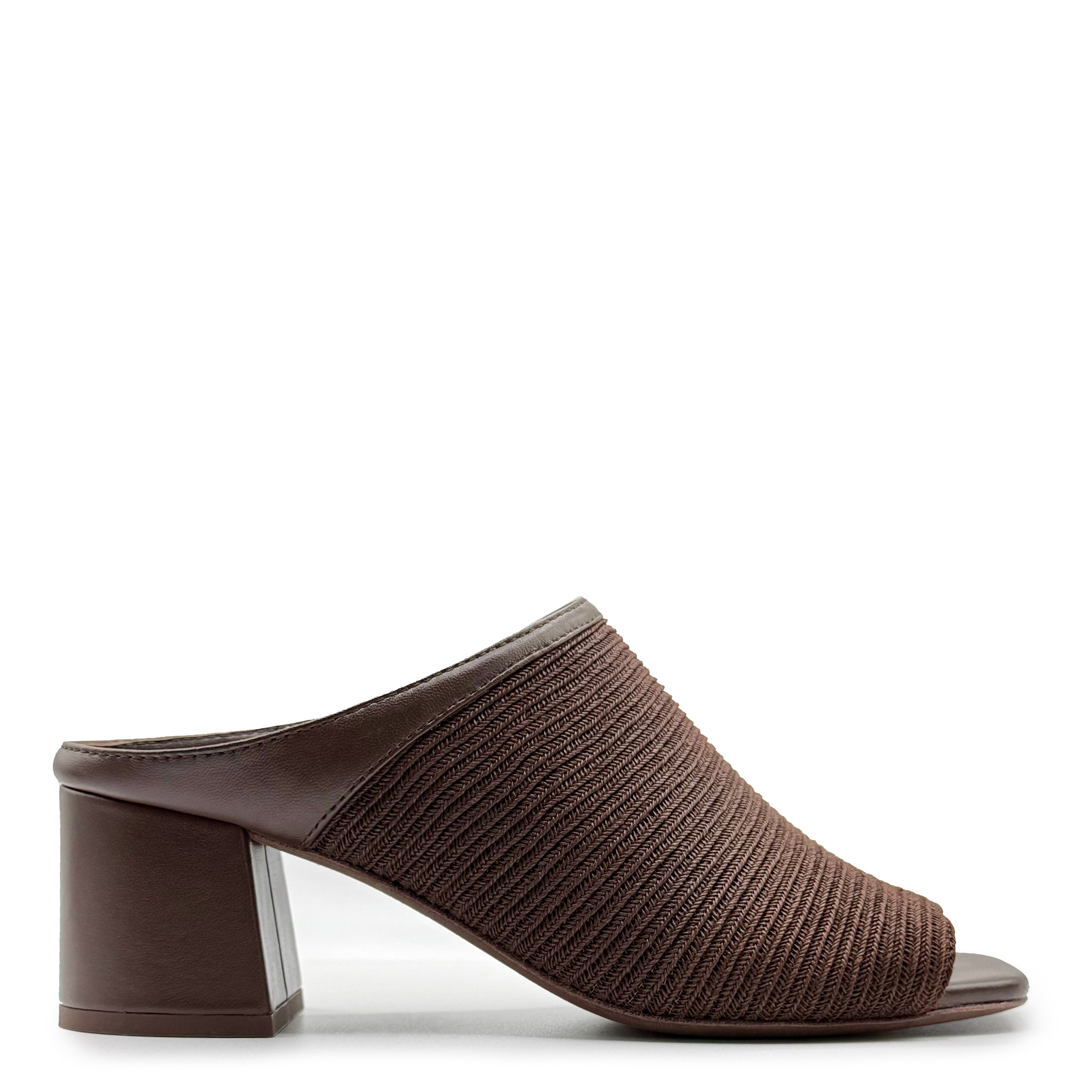 ＜maple_sugar＞Offen pointed-CELOSIA Solene Low Heel Raffia With Open Toe With Extra Soft Padded Memory