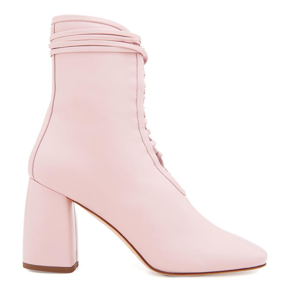 Pink Pointed Toe Ankle Sock Boot – Munroe Shoetique