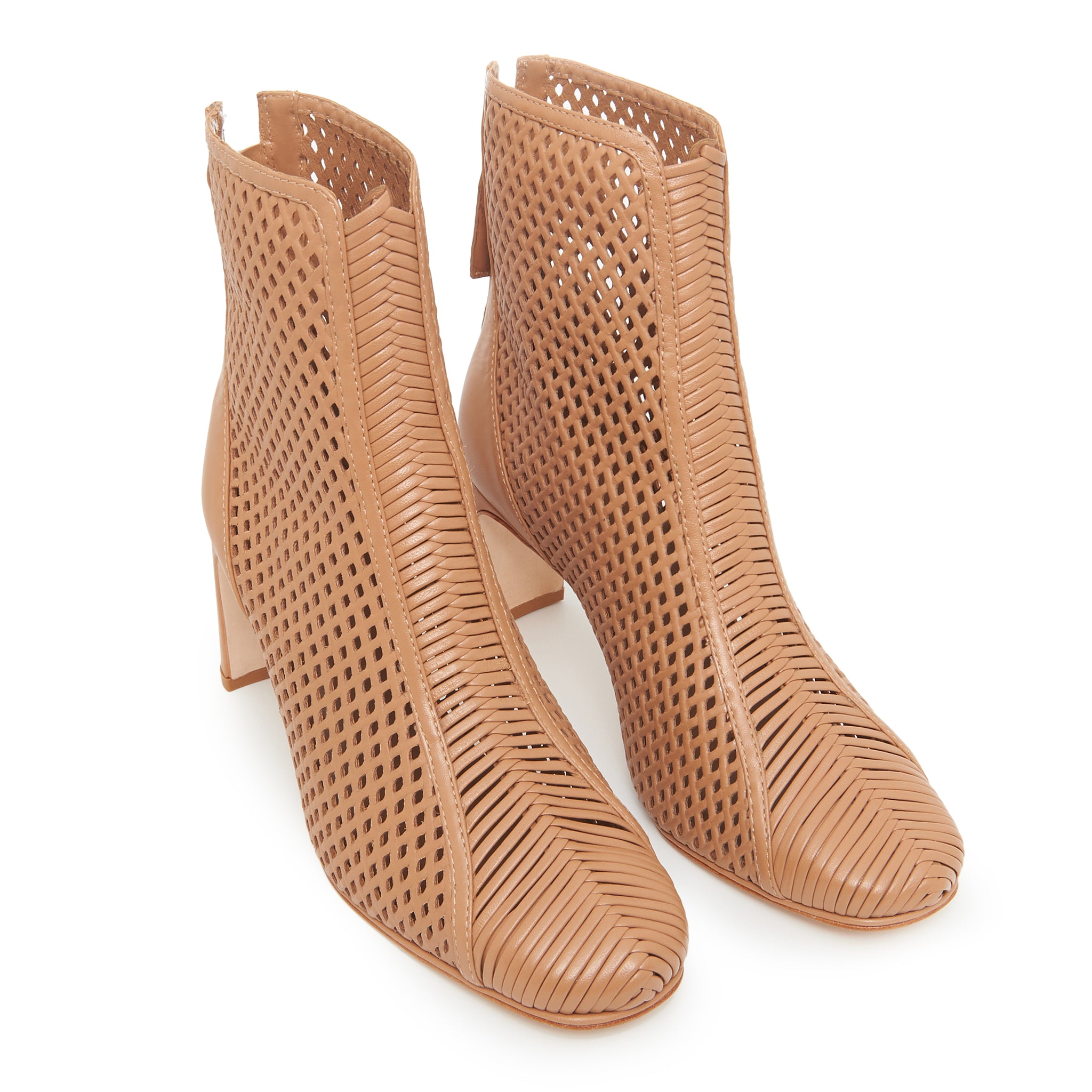 Isabella Woven Bootie In Cream Sienna – DANIELLA SHEVEL