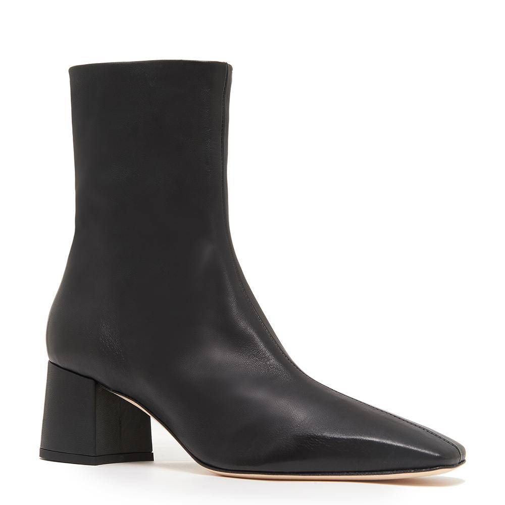 Daniella Shevel Milani Stretch Bootie in Black Side Angle View