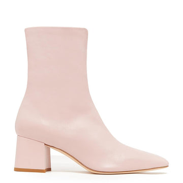 Daniella Shevel Milani Stretch Bootie in Soft Pink Side View