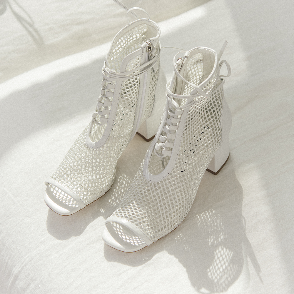 Daniella Shevel Bestselling summer bootie in mesh and soft memory foam insole for extra comfort